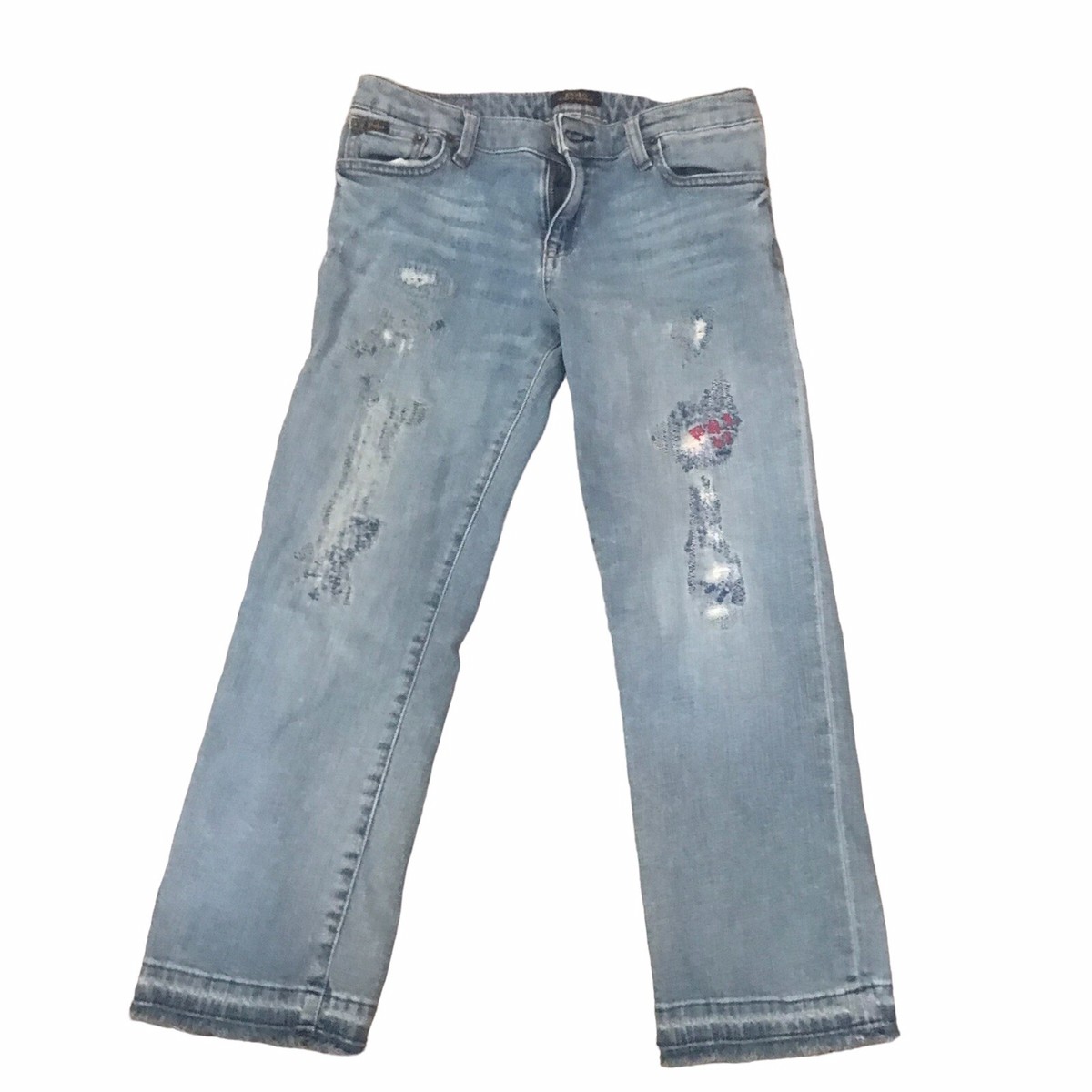 Polo Ralph Lauren Y2K The Chrystie Kick Flare Patchwork Crop 16 