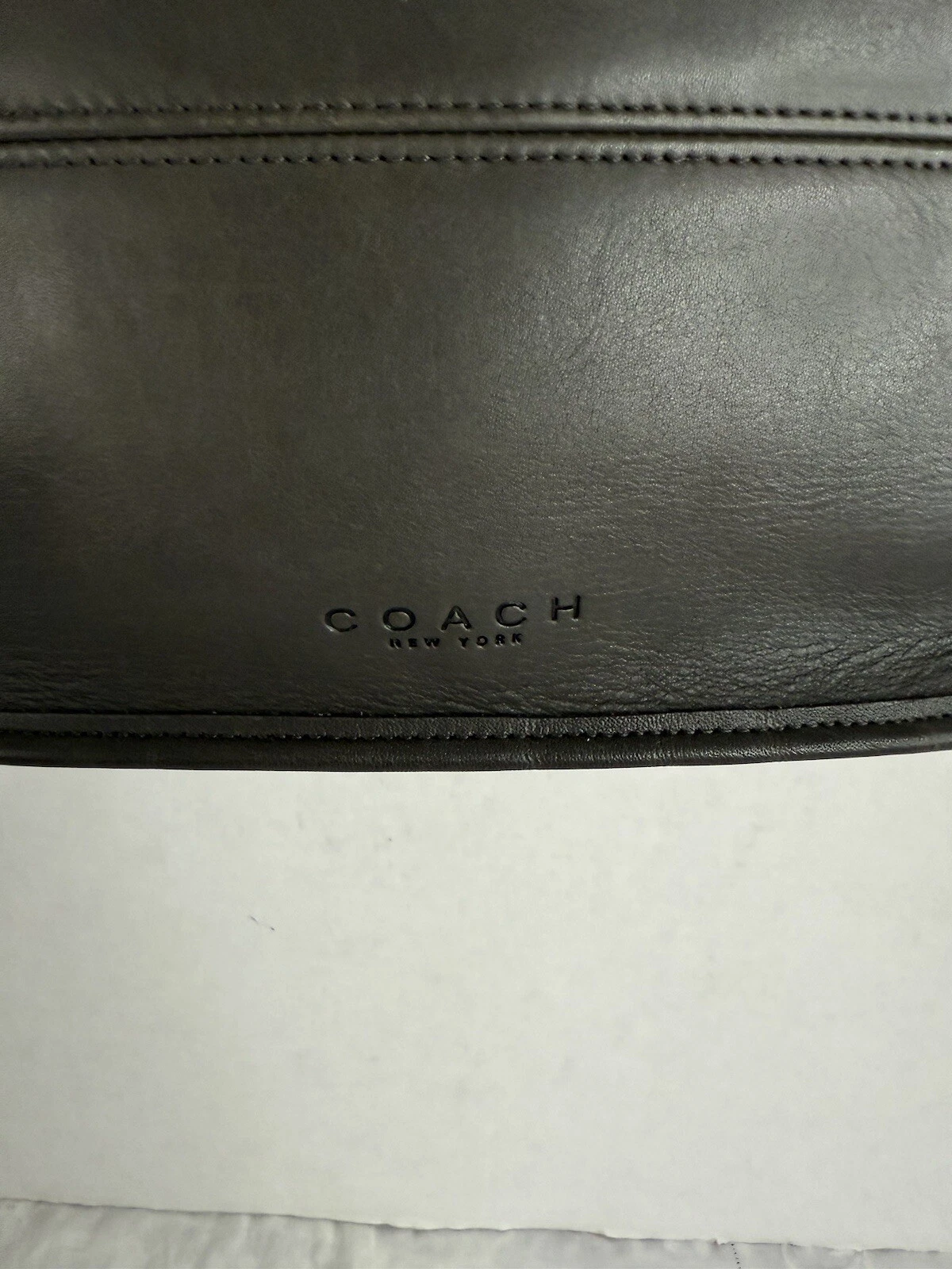 Borsa a tracolla Coach 9098 Tribeca Shopper vintage in pelle RARA peltro