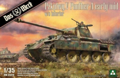 135 Pz.Kpfw.V Panther Ausf. A(Early/Mid w/o interior Das Werk DW35010 Model Kit