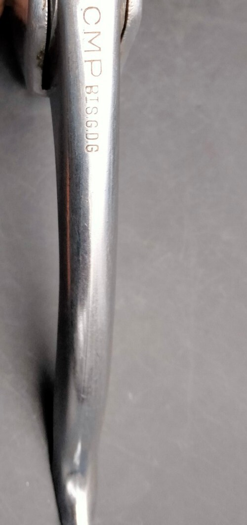 Levier De Frein Vélo Vintage France 1950s - Aluminium, Argenté, Pour Cyclotourisme