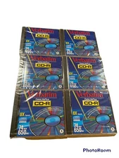 New Verbatim Data Life Plus™ CD-R 1X-16X Speed 74 Min 650 MB LOT OF 6