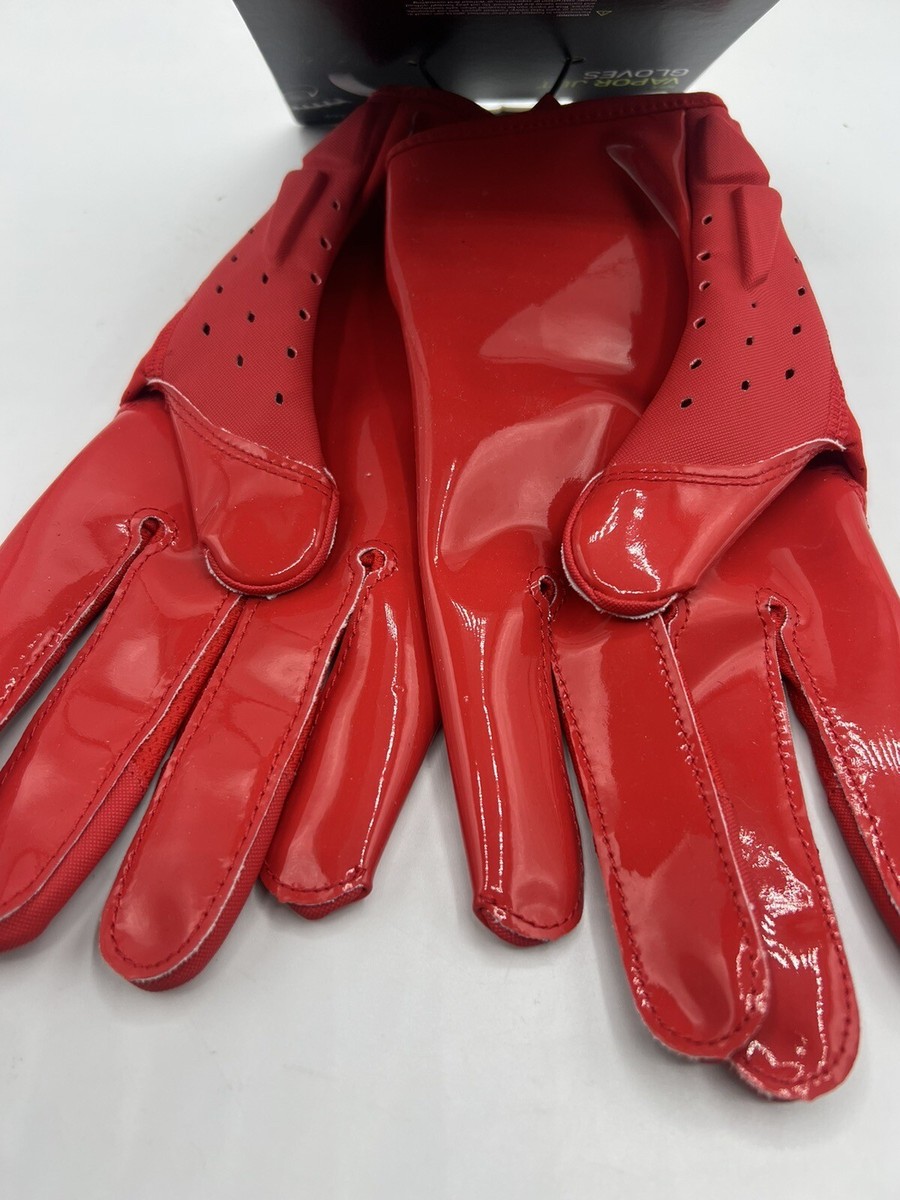 Nike Vapor Jet 5.0 Football Receiver Gloves Size 2XL XXL Red