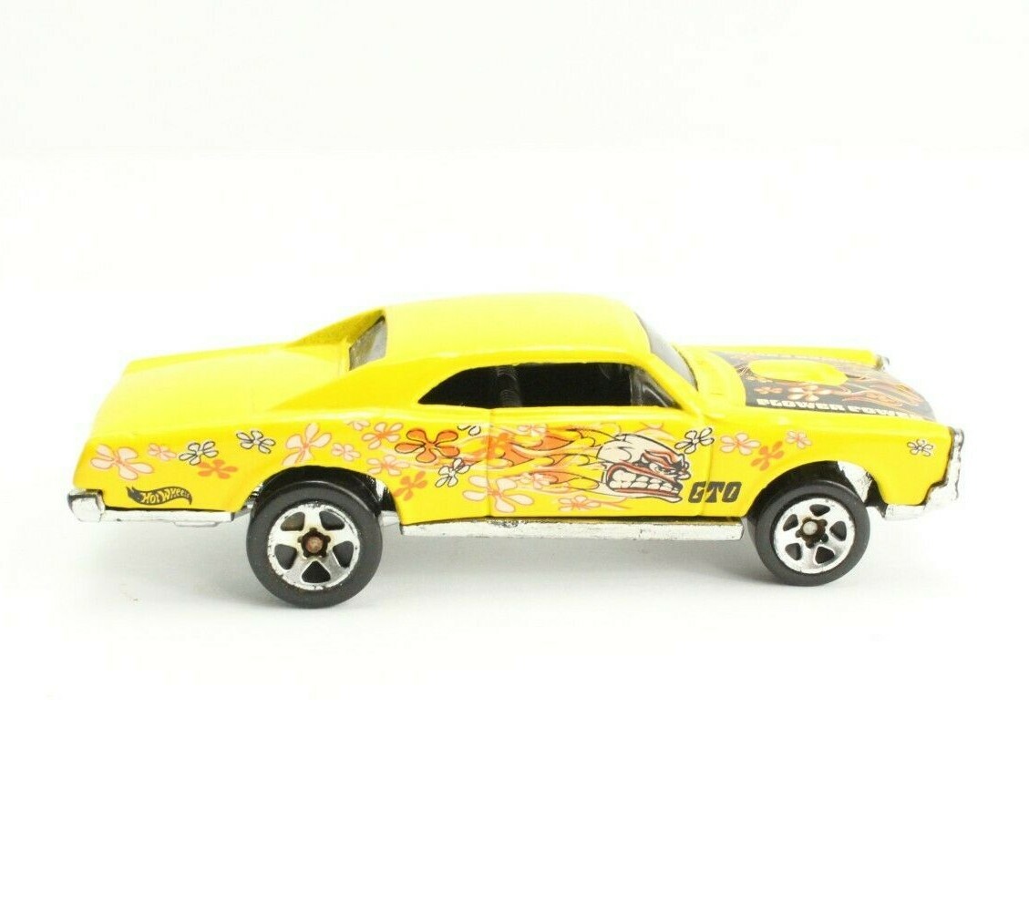 Hot Wheels 1996 '67 Pontiac GTO Yellow Flower Power Car | eBay