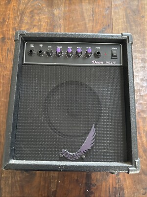 Dean DGX15 Practice Amp Clean Guitar Amplifier Purple Black