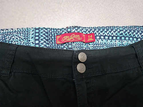 One5One Mujer Talla 14 (36x4.5) Negro Chino Informal Corto Elástico - Imagen 5 de 5