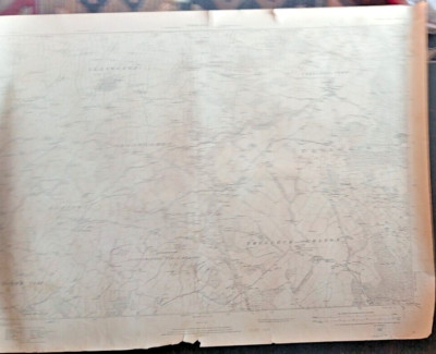 Trelleck Llansoy Ordnance Survey 6 ins : 1 mile paper map 1922 reprinted 1941