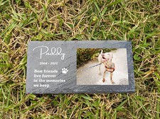 Custom Pet RIP Memorial Plaque Dog Cat Outdoor Garden Grave stone UV Resist
