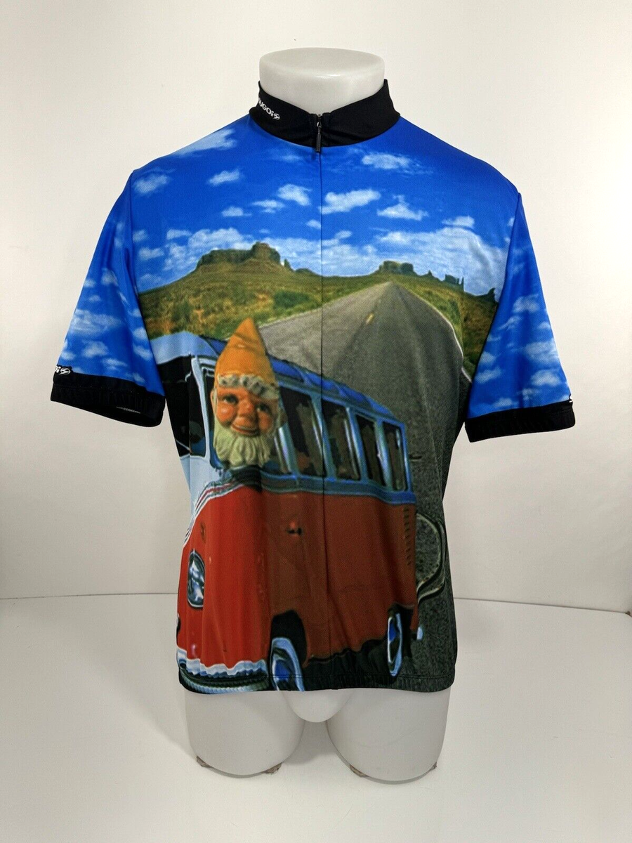 SUGOI ROAMING LAWN GNOME VOLKSWAGEN BUS Cycling Mens XL Jersey