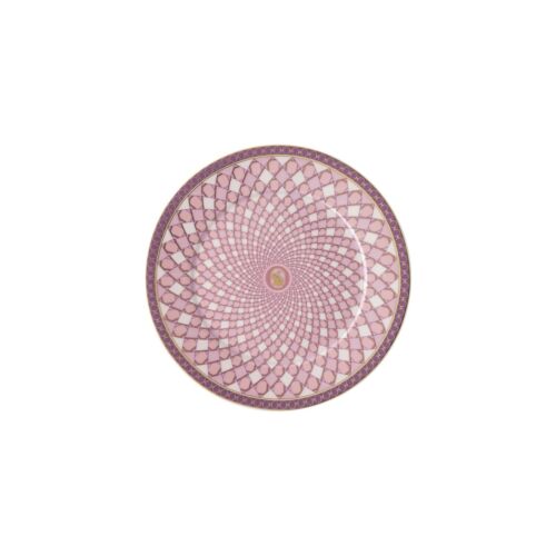 Swarovski Rosenthal - Flache Platte Pink 18cm Signum Rosen Swarovski - Porzellan - Bild 1 von 2