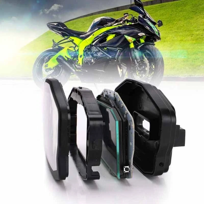 Universal LED LCD Velocímetro Digital Odómetro Para Honda Ducati Kawasaki Suzuki Foto 3 de 4