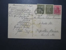 Germany SC# 162 Pair On Cover / Wmk Network / Stamps Lifting - Z11888
