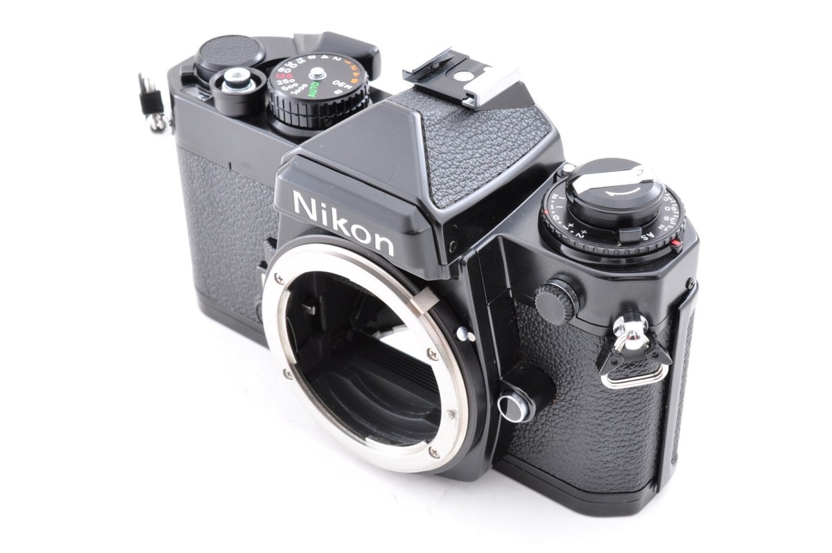 Near Mint] Nikon FE black SLR 35mm Film Camera Body From