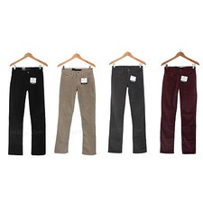 NWT CK Calvin Klein Women Jeans Power Stretch Straight Leg Cotton Corduroy Pants