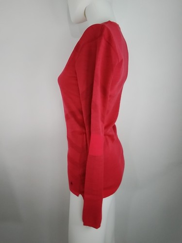 Smartwool Women Intraknit Thermal Merino Baselayer Crew Scarlet Medium 19284-M51 - Picture 4 of 10