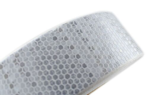 50m 50mm White Reflective Conspicuity Tape Diamond Truck Lorry Van Bus Trailer - Picture 2 of 4