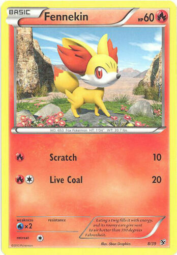 Pokemon - Fennekin - 8/39 - XY - Kalos Starter - NM | eBay