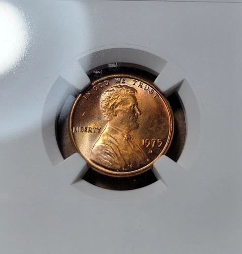 1975 D NGC MS 66 RD TONED Lincoln Memorial Cent 6910592-001