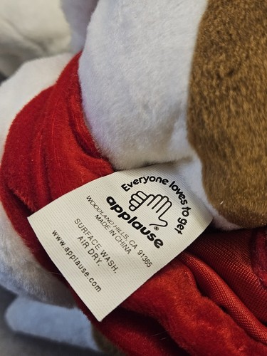 Peluche natalizio Hush Puppies cucciolo di Natale cucciolo di cane basso cane cane 12" applausi imbottito - Foto 13 di 17