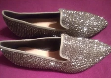 Avenue Pewter Rhinestone Shoes