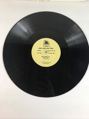 WHEN RADIO WAS KING BABY SNOOK FANNY BRICE LP 1974 Original Radio Programs RC-2 - Picture 4 of 5