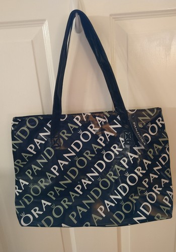 NEW Pandora Bag Logo Black Shopper Handbag Tote Purse Bag New With Tags - Picture 4 of 7