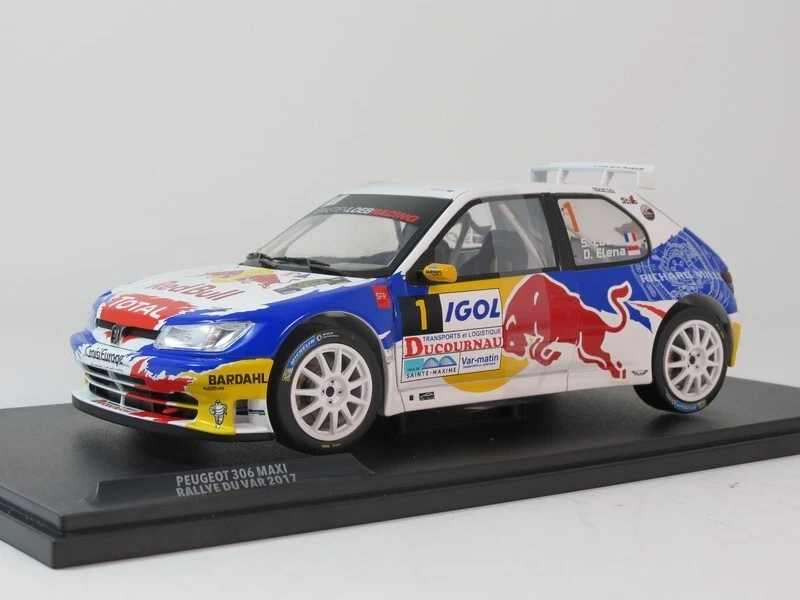 Solido Peugeot 306 Maxi #1 Loeb Rally du Var 2017 1/18 S1808308 - Immagine 2 di 4