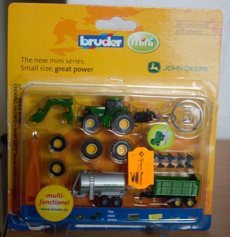 Bruder Mini Serie |John DEERE | 🚜 |, mit Zubehör| Sammler ! ca. 1:87