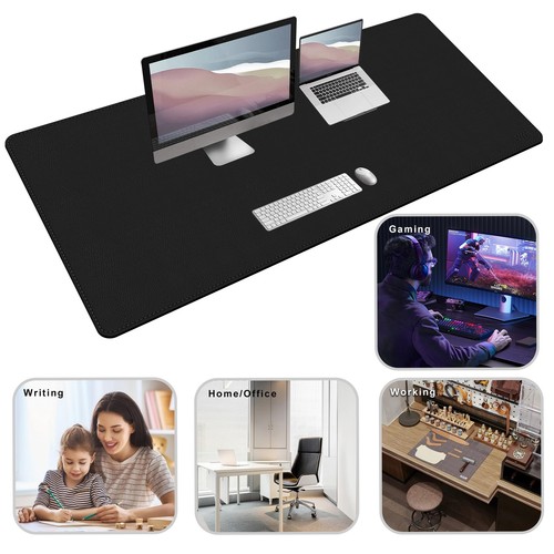 Tapis de Bureau en Cuir 150 x 70cm Sous Main Double Face Tapis de Souris pour... - Afbeelding 6 van 7