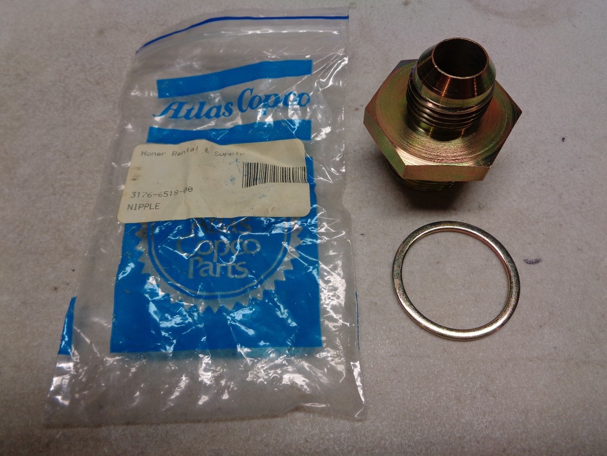 Atlas Copco Nipple 3176651800 3176-6518-00 Parker 12-16F40MXS | eBay