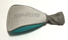 TOP FLITE Driver Golf Protector Head Cover Sock Turquoise Gray