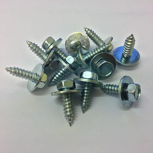 Hex Head Self Tapping Acme Screws & Captive Washer No.8-10-12 & 14 All 3/4" Long