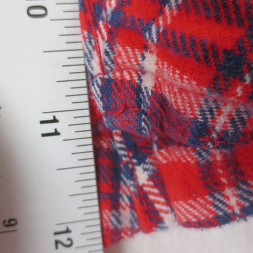 VTG 70s Wrangler Bell Bottoms Mens 32x32 (Actual 29x30) Red Plaid Flared USA - Picture 4 of 12