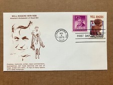 1979 15c Will Rogers 1801 KMC Venture Combination First Day Cover LE / 150