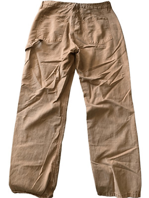 Good American cargo utility pants GNCD50 rust brown women's size 12/31