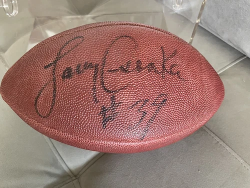 NFL SIGNED FOOTBALL OFFICIAL WILSON LARRY CSONKA # 39 MIAMI DOLPHINS