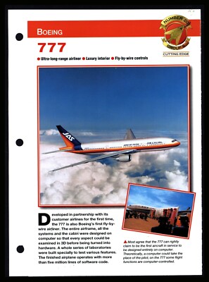 777ページ Thai Airways Boeing 777-300ER Safety Card Instructions