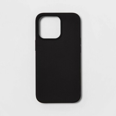 heyday Apple iPhone 13 Pro Silicone Antimicrobial Case in Black
