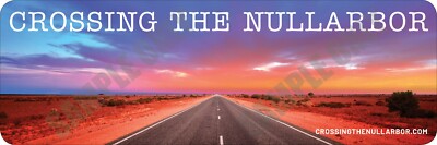Crossing the Nullarbor Sunset Long Road Bumper Sticker | eBay