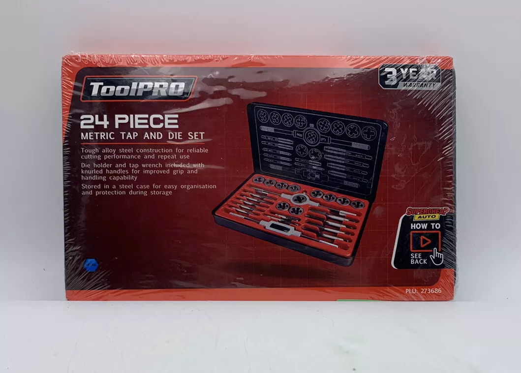 ToolPro 24 Piece Metric Tap Die Set eBay