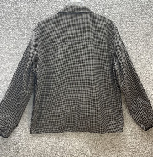 Penfield Mens Jacket Windbreaker Size Extra Large XL Pockets Light Black Check - Picture 2 of 10