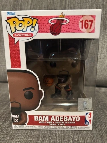 Funko POP Bam Adebayo Black Miami Heat #167 NBA Basketball Vinyl Figure