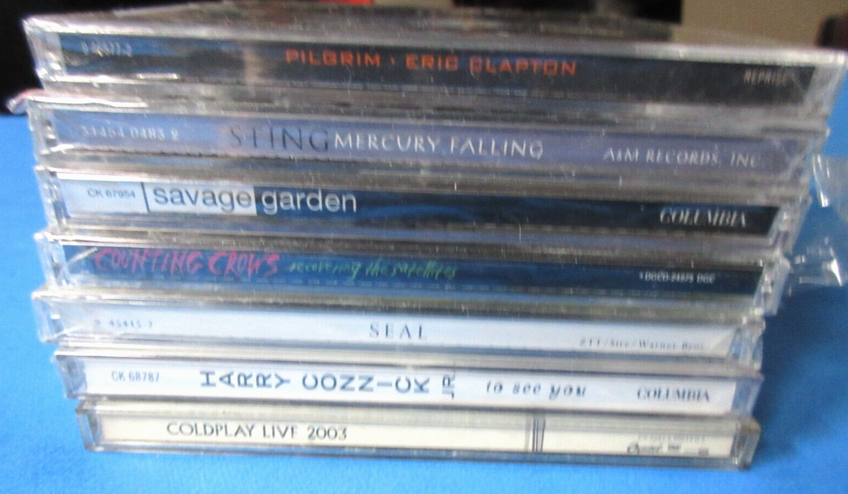 Lot of 7: Pilgrim ERIC CLAPTON, Sting, Seal, Savage Garden, Cold