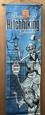 Disney Haunted Mansion Beware of Hitchhiking Ghosts Hanging Banner Halloween NWT