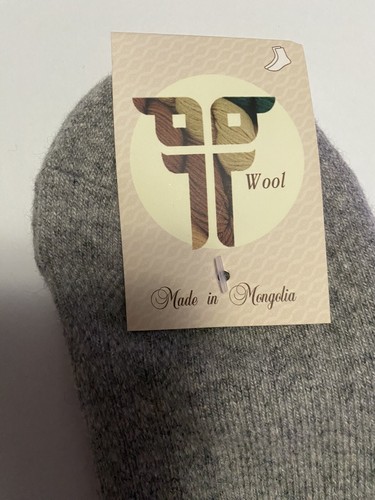 Calcetines de mezcla de lana Yak gris térmico 43-45 Mongolia - Imagen 5 de 6