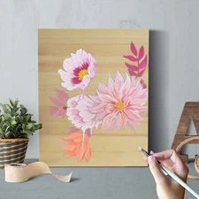 Stylecraft Unfinished Wood Panel 16" x 20" 1.03 lbs. (1 Piece),Rectangle,Beige