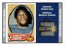 2001 Topps Archives #AS-BS Bubba Smith Relic Seats