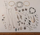 Vintage & Modern Sterling Silver Jewelry Lot Tiffany, Silpada Earrings & Scrap
