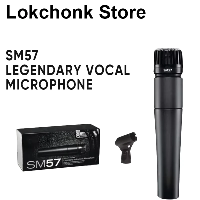 Microphone Shure SM57 SM57-LC Cardioid Dynamic Wired Instrument Microphone UK - Image 3 of 4