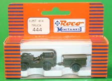 Roco Minitanks 444 0.25 ton jeep with trailer new in original box vintage G89SMV