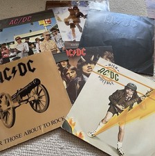 AC/DC Rock Vinyl Assorted Vinyl Albums LP Records  - Well Used And Loved